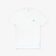 Lacoste hvid V-hals T-shirt til herre regular fit – størrelse S, M og L
