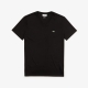 Lacoste sort V-hals T-shirt til herre regular fit – størrelse M, L og 2XL