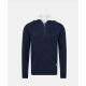 Resteröds Strikket Zip Pullover i Navy til Mænd