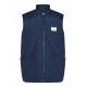 Resteröds Quilted Zip Vest i Navy til Mænd