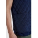 Resteröds Quilted Zip Vest i Navy til Mænd