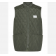 Resteröds Quilted Zip Vest i Grøn til Mænd