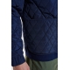 Resteröds quilted zip jakke i navy til mænd