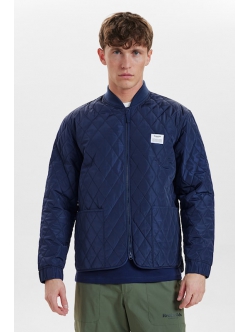 Resteröds quiltet zipjakke navy til herre – S til 2XL
