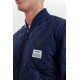 Resteröds quilted zip jakke i navy til mænd