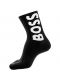 BOSS QS RIB logo strømper sort til herre – størrelse 39–46