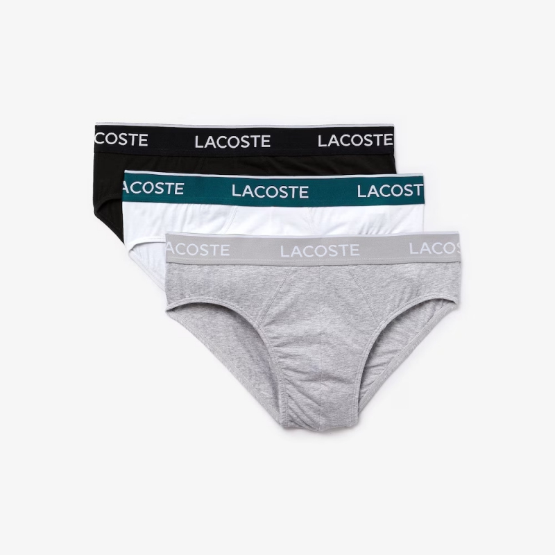 LACOSTE 3-pak Underbukser/briefs I Forskellige Farver Til Herre ...