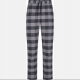 JBS flannel-pyjamasbukser til herre – sort ternet, str. XS, S, M, L, XL, 2XL og 3XL