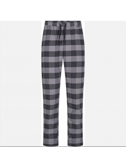 JBS flannel-pyjamasbukser til herre – sort ternet, str. XS, S, M, L, XL, 2XL og 3XL