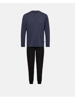 JBS bambusjersey-pyjamas til herre – navy og sort, str. S, M, L, XL, 2XL og 3XL