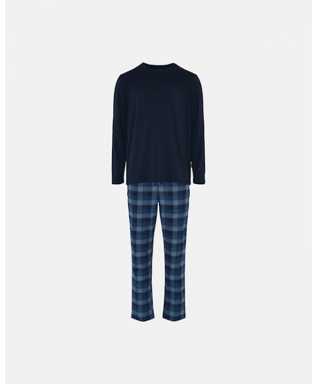 7: JBS pyjamassæt i blå til herre