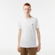 Lacoste hvid V-hals T-shirt til herre regular fit – størrelse S, M og L