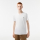 Lacoste klassisk v-hals T-shirt i hvid til herre | Regular fit