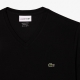 Lacoste sort V-hals T-shirt til herre regular fit – størrelse M, L og 2XL