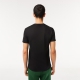 Lacoste sort V-hals T-shirt til herre regular fit – størrelse M, L og 2XL