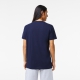 Lacoste klassisk v-hals T-shirt i navy til herre | Regular fit