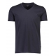 Lindbergh sort T-shirt med V-hals – aktive størrelser XS, S, M, L, XL, XXL og XXXL