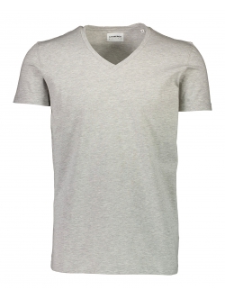 Lindbergh grå T-shirt med V-hals – aktive størrelser XS, S, M, L, XL, XXL og XXXL