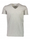Lindbergh grå T-shirt med V-hals – aktive størrelser XS, S, M, L, XL, XXL og XXXL