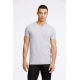 Lindbergh grå T-shirt med V-hals – aktive størrelser XS, S, M, L, XL, XXL og XXXL