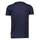 Lindbergh navy T-shirt med V-hals – aktive størrelser XS, S, M, L, XL, XXL og XXXL