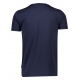 Lindbergh T-shirt m. v-hals i navy til herre