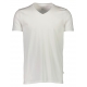 Lindbergh hvid T-shirt med V-hals – aktive størrelser XS, S, M, L, XL, XXL og XXXL