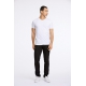 Lindbergh hvid T-shirt med V-hals – aktive størrelser XS, S, M, L, XL, XXL og XXXL