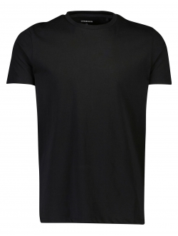 Lindbergh sort T-shirt med rund hals – aktive størrelser XS, S, M, L, XL, XXL og XXXL