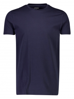 Lindbergh navy T-shirt med rund hals – aktive størrelser XS, S, M, L, XL, XXL og XXXL