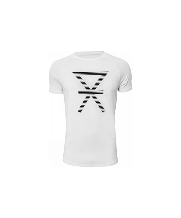 JBS of Denmark FSC-bambus t-shirt med print i hvid til herre