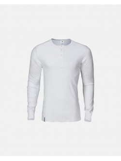 Dovre hvid langærmet bedstefartrøje – aktive størrelser S, M, L, XL og 2XL