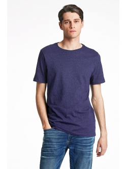 Lindbergh navy/deep navy mix T-shirt til herre – størrelser XS, S, M, L, XL, XXL og XXXL