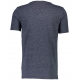 Lindbergh blå bright navy mix T-shirt til herre – aktive størrelser M og XXXL