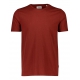 Lindbergh T-shirt i rød / burnt red mix til herre