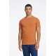 Lindbergh T-shirt i orange / dk burnt orange mix til herre