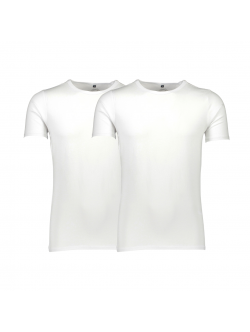 Lindbergh Acces 2-pak hvide T-shirts – aktive størrelser S, M, L, XL, XXL og XXXL