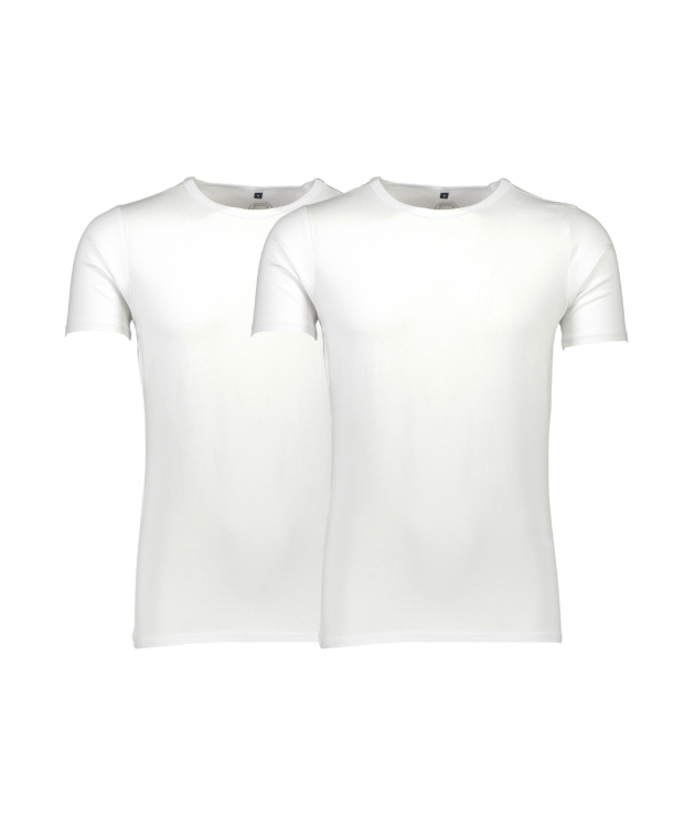 Lindbergh Acces 2pak T-shirt i hvid til herre
