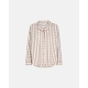 JBS of Denmark Women beige flannelskjorte med brune tern – aktive størrelser XS, S, L og XL