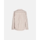 JBS of Denmark Women beige flannelskjorte med brune tern – aktive størrelser XS, S, L og XL