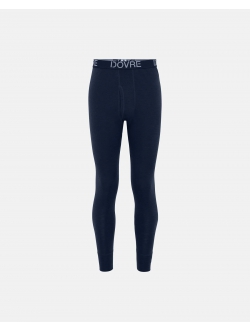 Dovre navy lange uldunderbukser i 100% uld – størrelser S, M, L, XL og 2XL