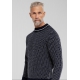 Dovre strik sweatshirt i navy