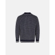 Dovre strik sweatshirt i navy