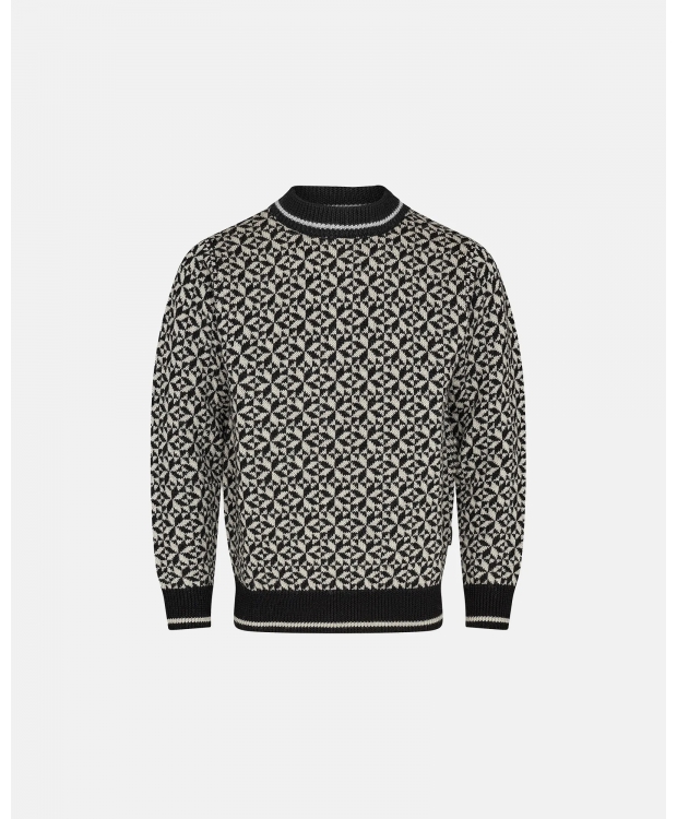 Dovre strik sweatshirt m. mønster