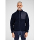Dovre navy Teddy-jakke i polyester og uld til herre – størrelser S, M, L, XL og 2XL