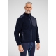 Dovre navy Teddy-jakke i polyester og uld til herre – størrelser S, M, L, XL og 2XL