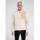 Dovre beige Teddy-jakke i polyester og uld til herre – størrelser S, M, L, XL og 2XL
