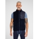 Dovre navy Teddy-vest i polyester og uld til herre – størrelser S, M, L, XL og 2XL