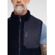 Dovre navy Teddy-vest i polyester og uld til herre – størrelser S, M, L, XL og 2XL