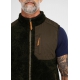 Dovre grøn Teddy-vest i polyester og uld til herre – størrelser S, M, L, XL og 2XL